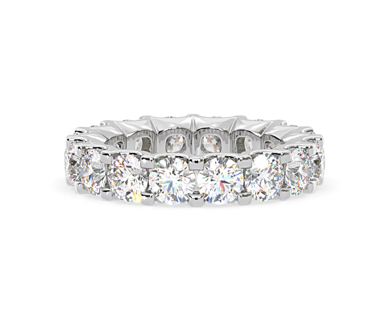 Eternity Ring Chloe Platinum Diamond 5.00ct H/Si - Image 34