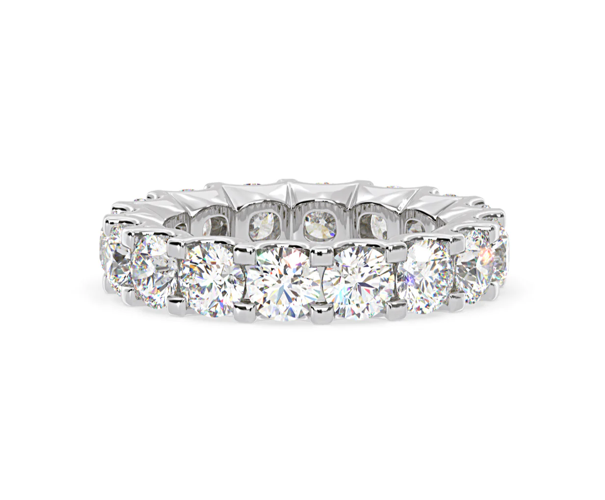 Eternity Ring Chloe Platinum Diamond 5.00ct H/Si - Image 38