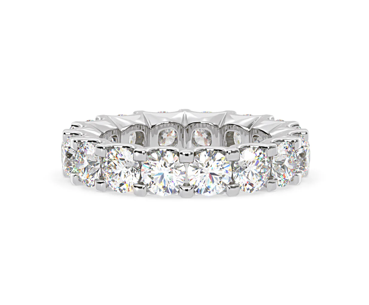 Eternity Ring Chloe Platinum Diamond 5.00ct H/Si - Image 39
