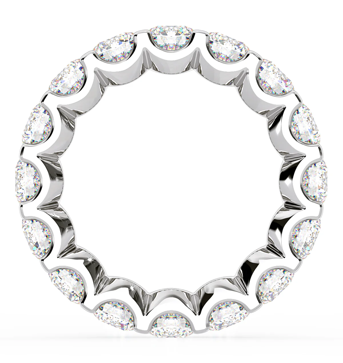 Eternity Ring Chloe Platinum Diamond 5.00ct H/Si - Image 4