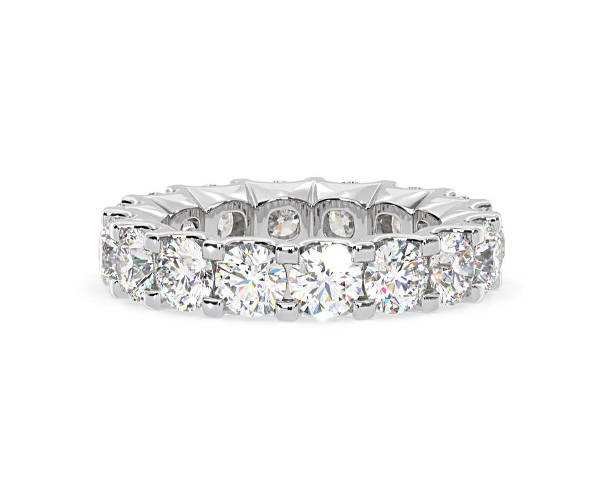 Eternity Ring Chloe Platinum Diamond 5.00ct H/Si - Image 40