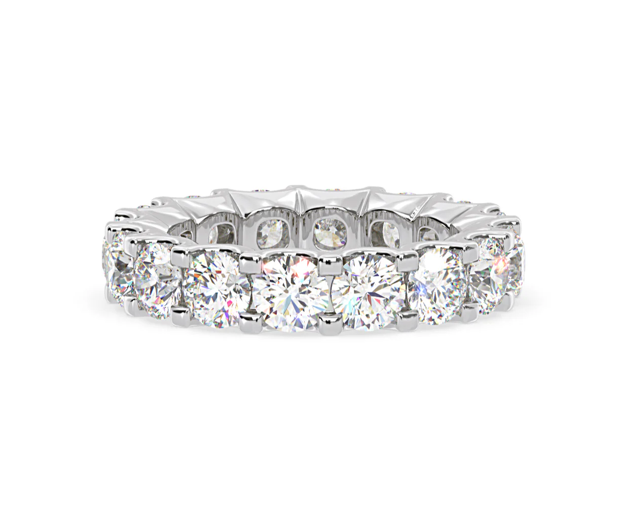 Eternity Ring Chloe Platinum Diamond 5.00ct H/Si - Image 43