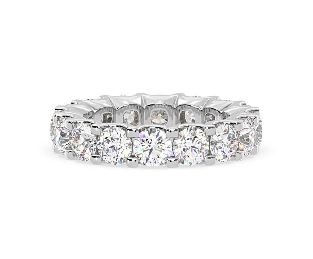 Eternity Ring Chloe Platinum Diamond 5.00ct H/Si - Image 47