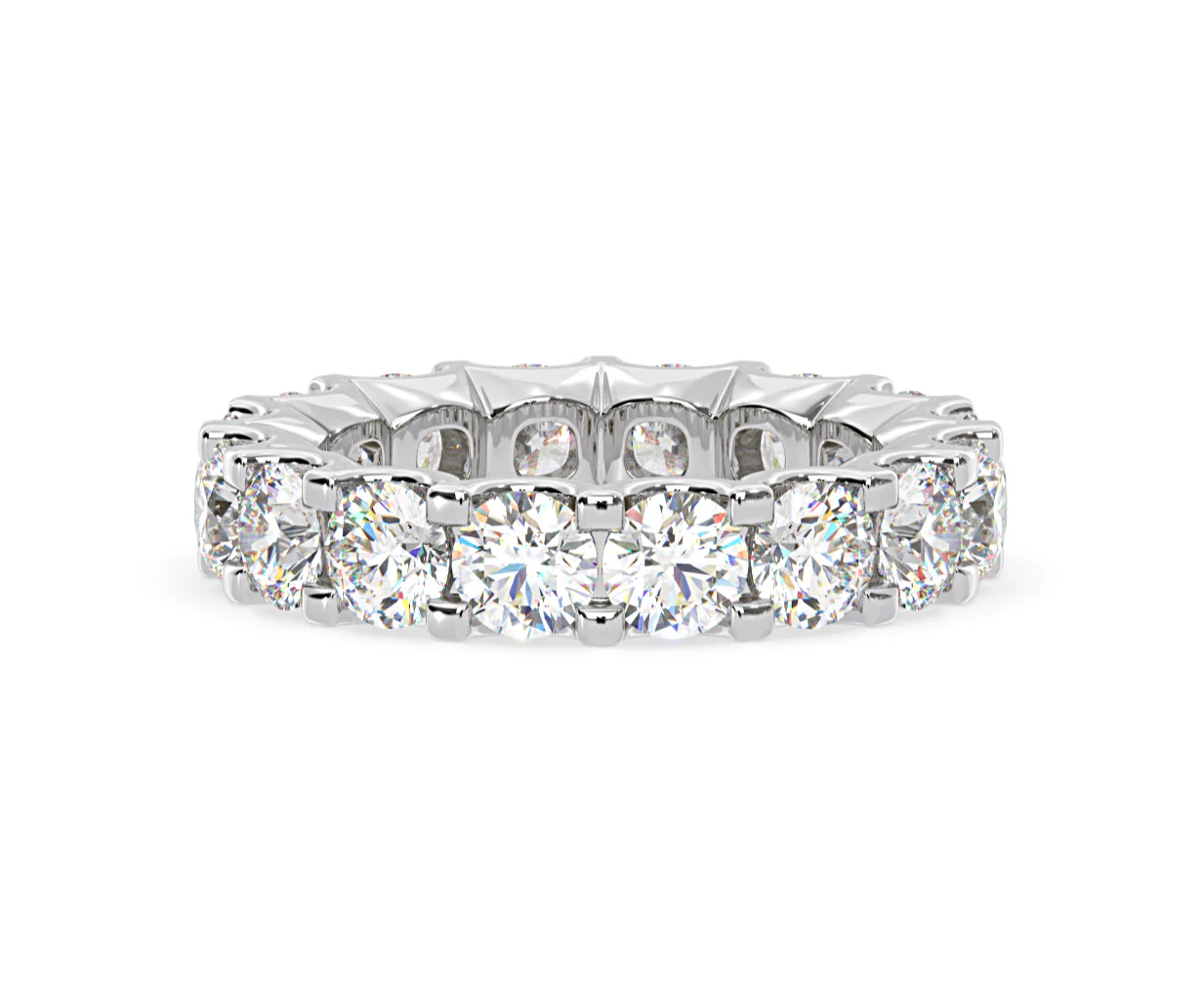 Eternity Ring Chloe Platinum Diamond 5.00ct H/Si - Image 49