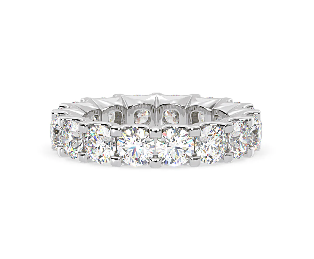 Eternity Ring Chloe Platinum Diamond 5.00ct H/Si - Image 54