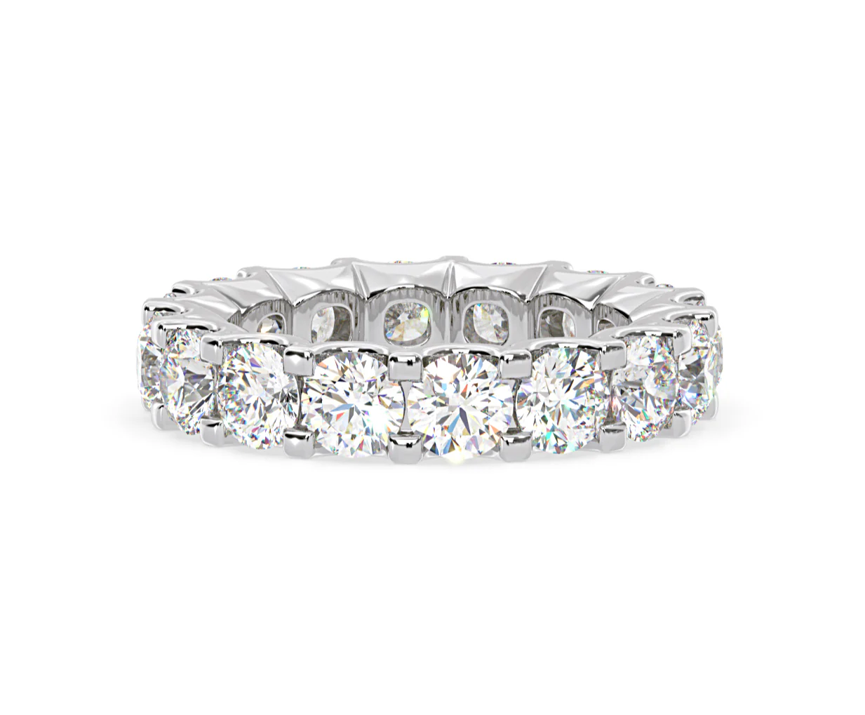 Eternity Ring Chloe Platinum Diamond 5.00ct H/Si - Image 55