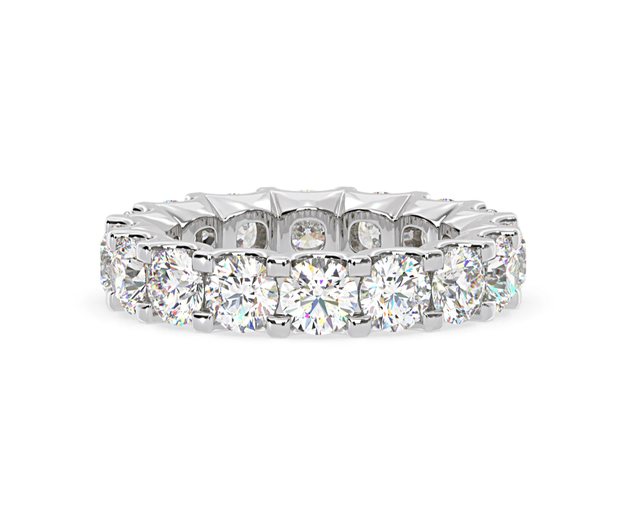 Eternity Ring Chloe Platinum Diamond 5.00ct H/Si - Image 56