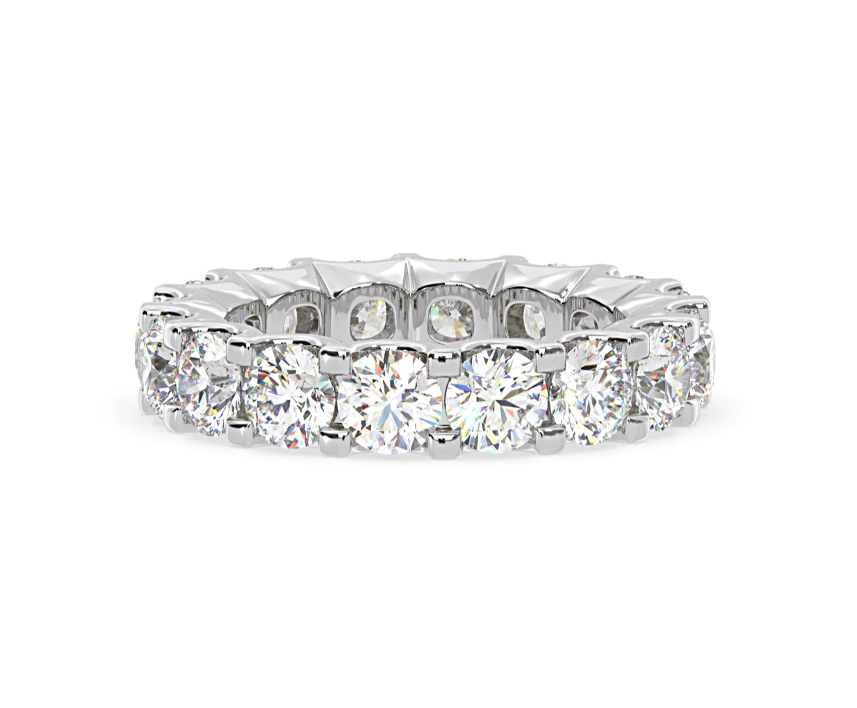 Eternity Ring Chloe Platinum Diamond 5.00ct H/Si - Image 58