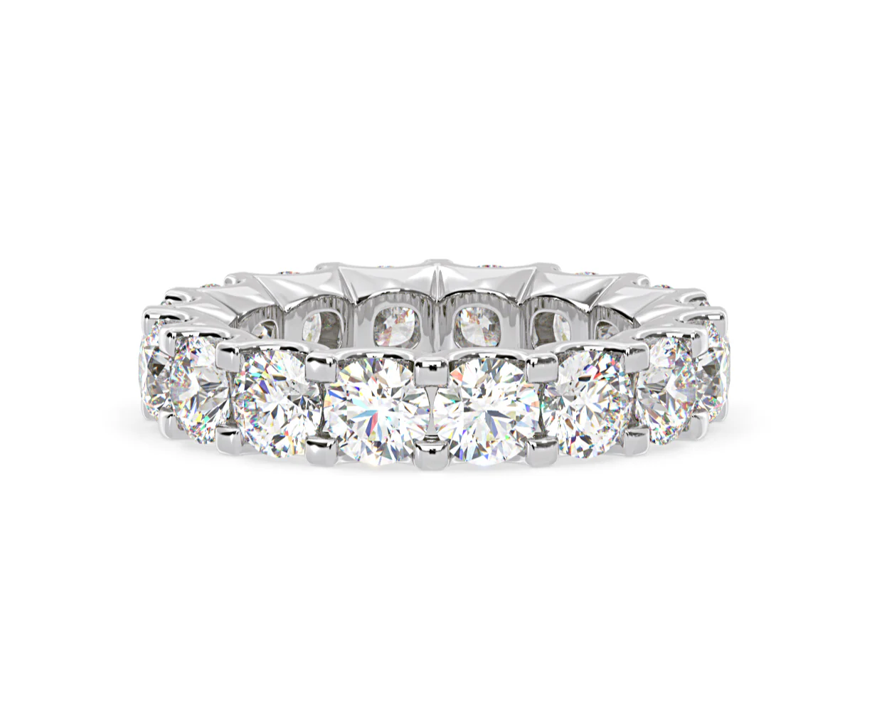 Eternity Ring Chloe Platinum Diamond 5.00ct H/Si - Image 59