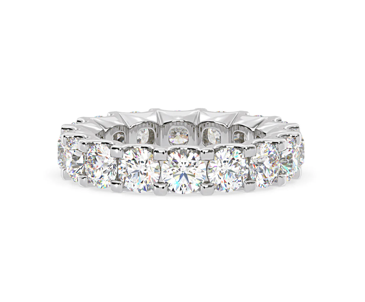 Eternity Ring Chloe Platinum Diamond 5.00ct H/Si - Image 61