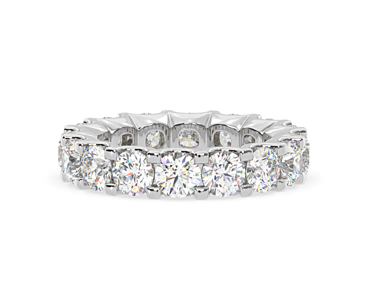 Eternity Ring Chloe Platinum Diamond 5.00ct H/Si - Image 62