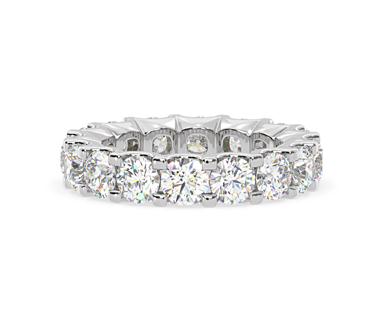 Eternity Ring Chloe Platinum Diamond 5.00ct H/Si - Image 67