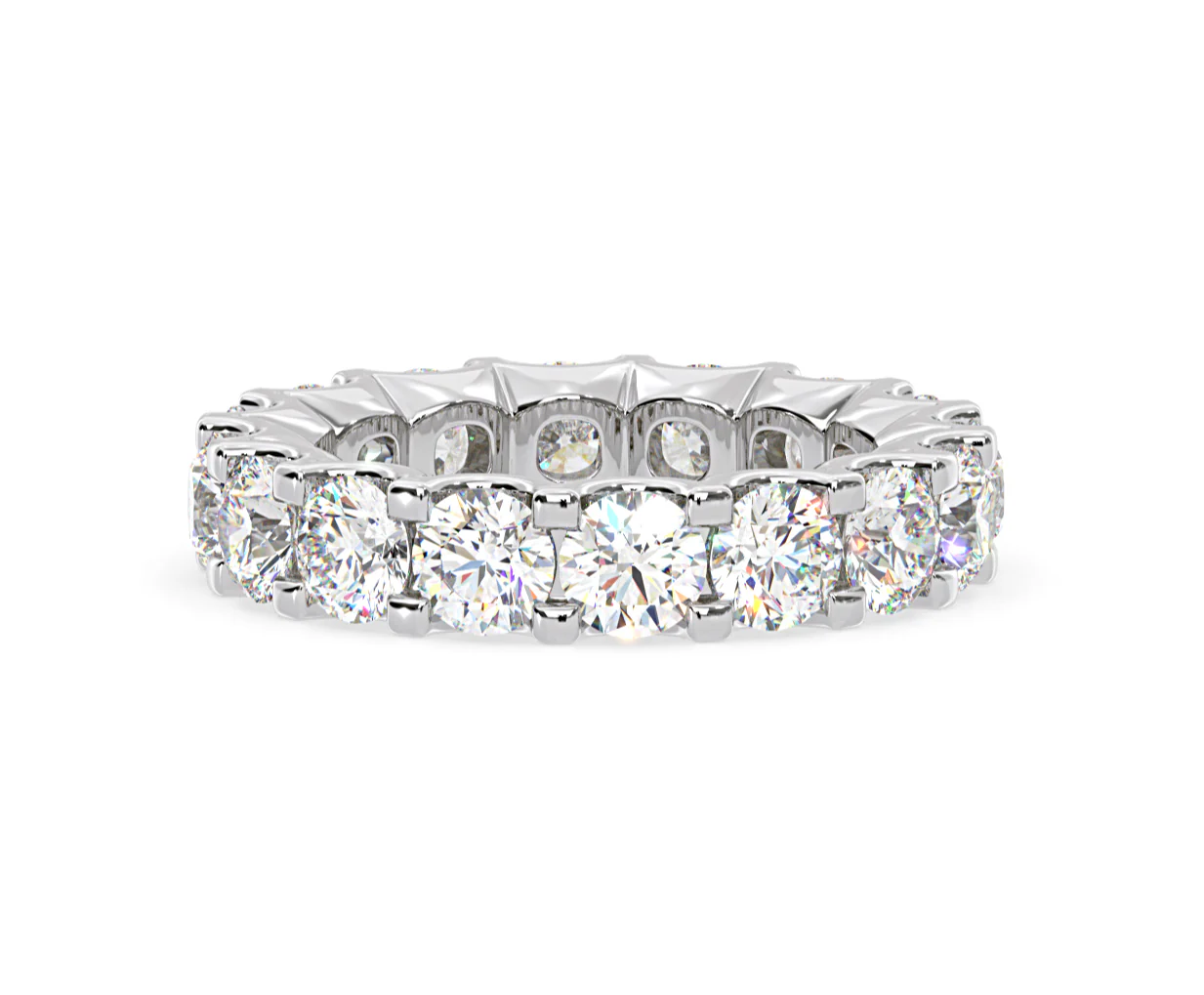 Eternity Ring Chloe Platinum Diamond 5.00ct H/Si - Image 70