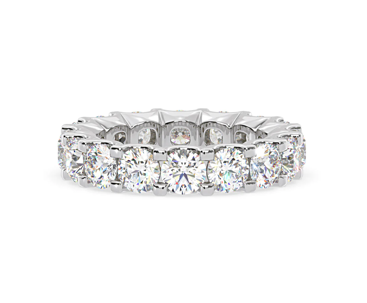 Eternity Ring Chloe Platinum Diamond 5.00ct H/Si - Image 71