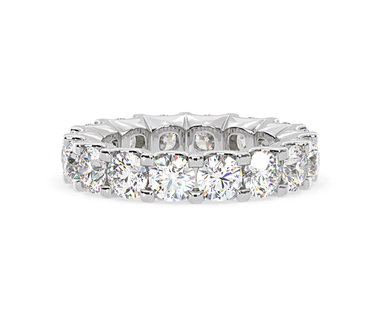 Eternity Ring Chloe Platinum Diamond 5.00ct H/Si - Image 83