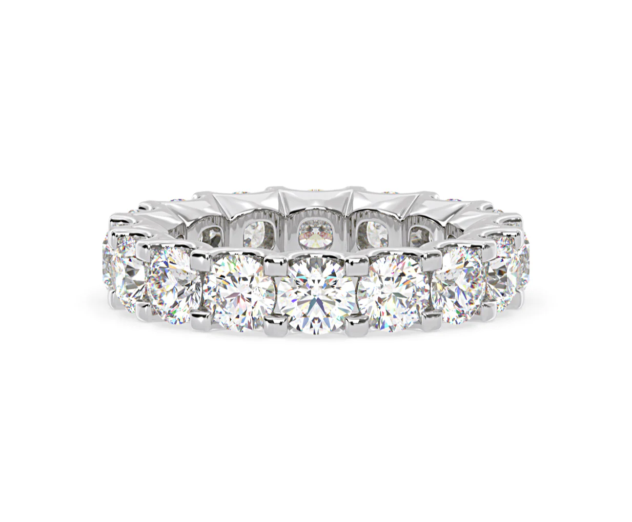 Eternity Ring Chloe Platinum Diamond 5.00ct H/Si - Image 86