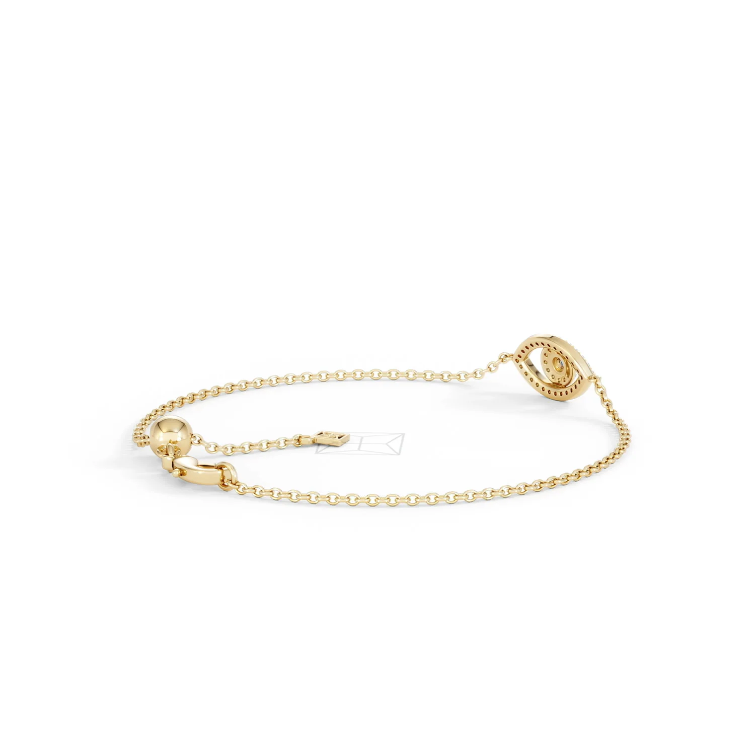 Evil Eye 0.21ct Sapphire Lab Diamond Adjustable Bracelet in 18K Gold Vermeil - Image 38