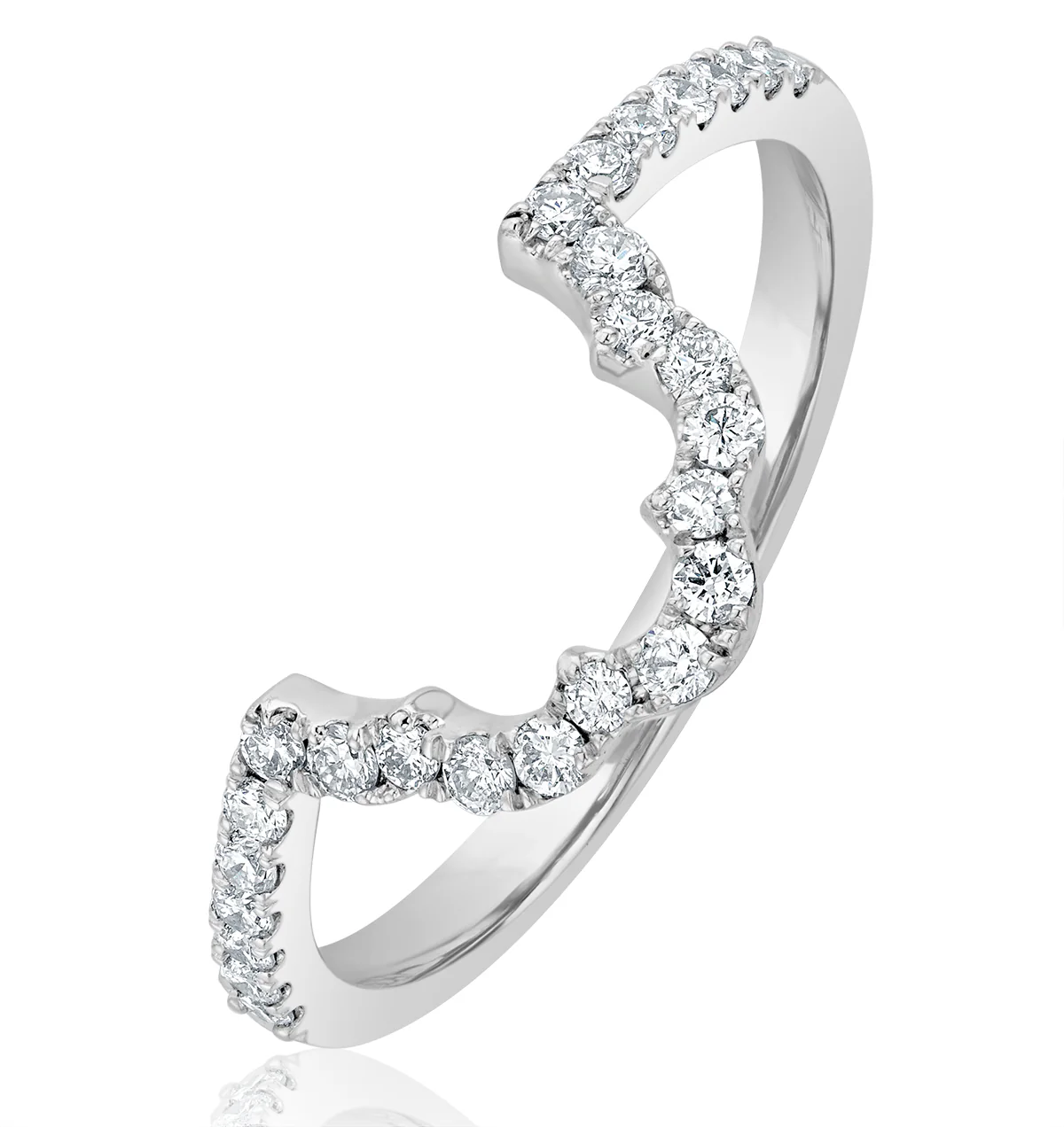 FET27 Matching Wedding Band Lab Diamond 0.30ct H/Si in 18K White Gold