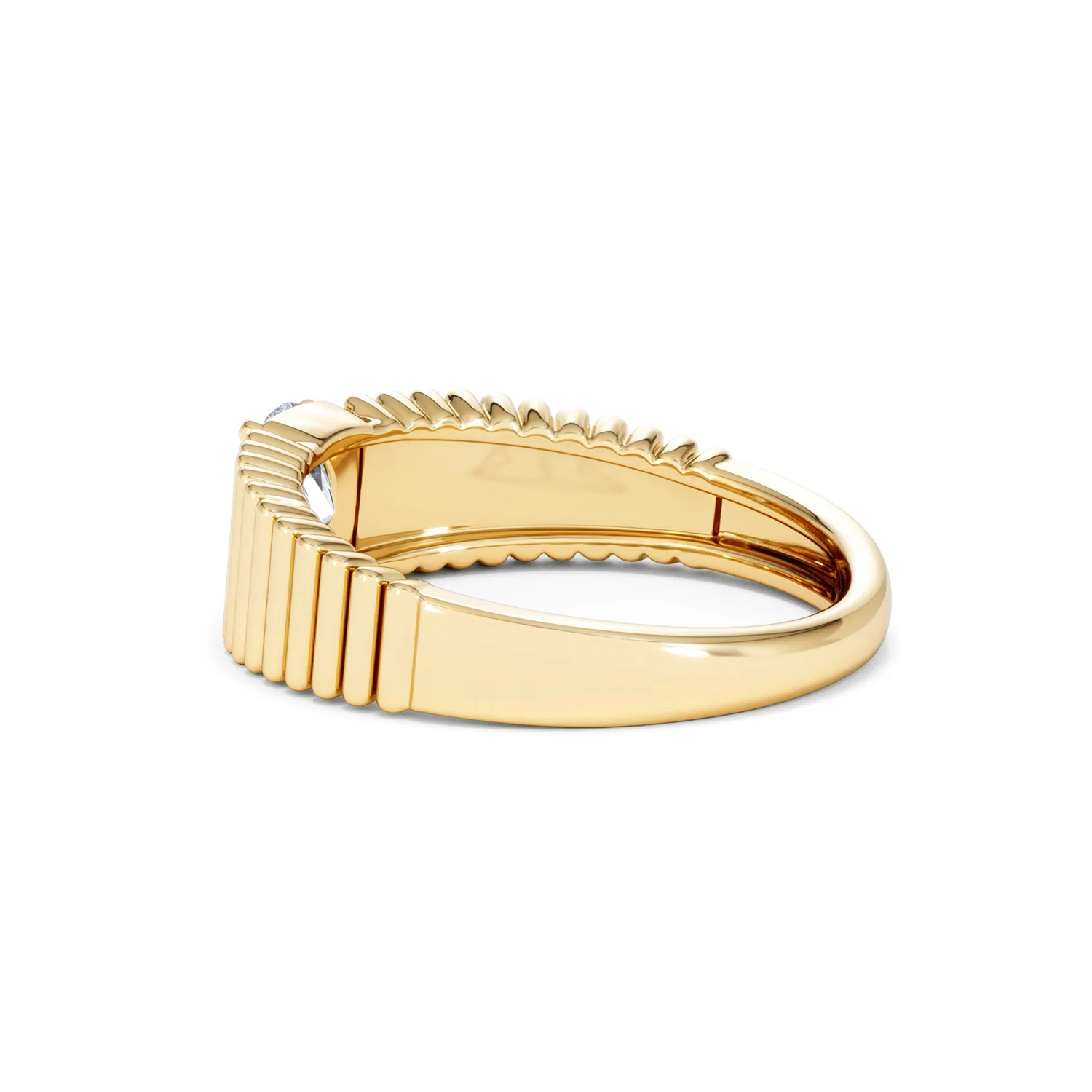 Flute 0.50ct Oval Cut Lab Grown Diamond Solitaire Ring 18K Yellow Gold - Image 62