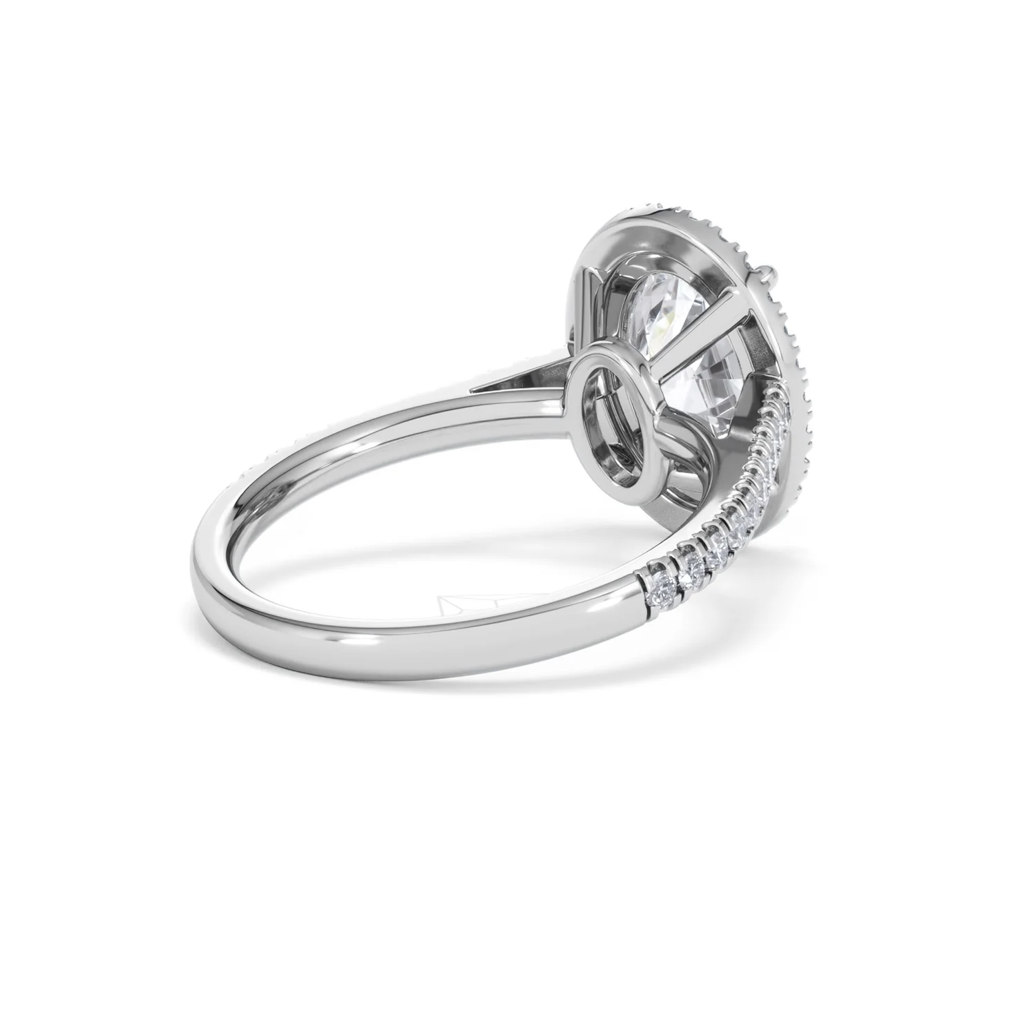 Georgina 3.50ct Lab Diamond Oval Cut Engagement Ring in 18K White Gold G/VS1 - Image 40