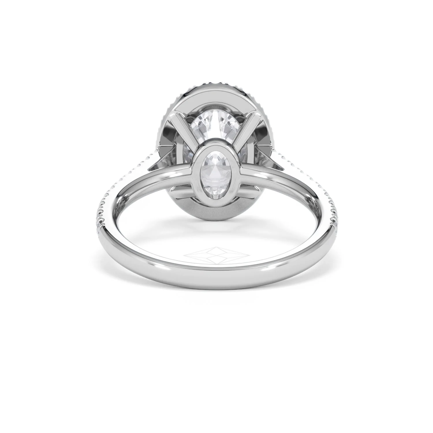 Georgina 3.50ct Lab Diamond Oval Cut Engagement Ring in 18K White Gold G/VS1 - Image 49