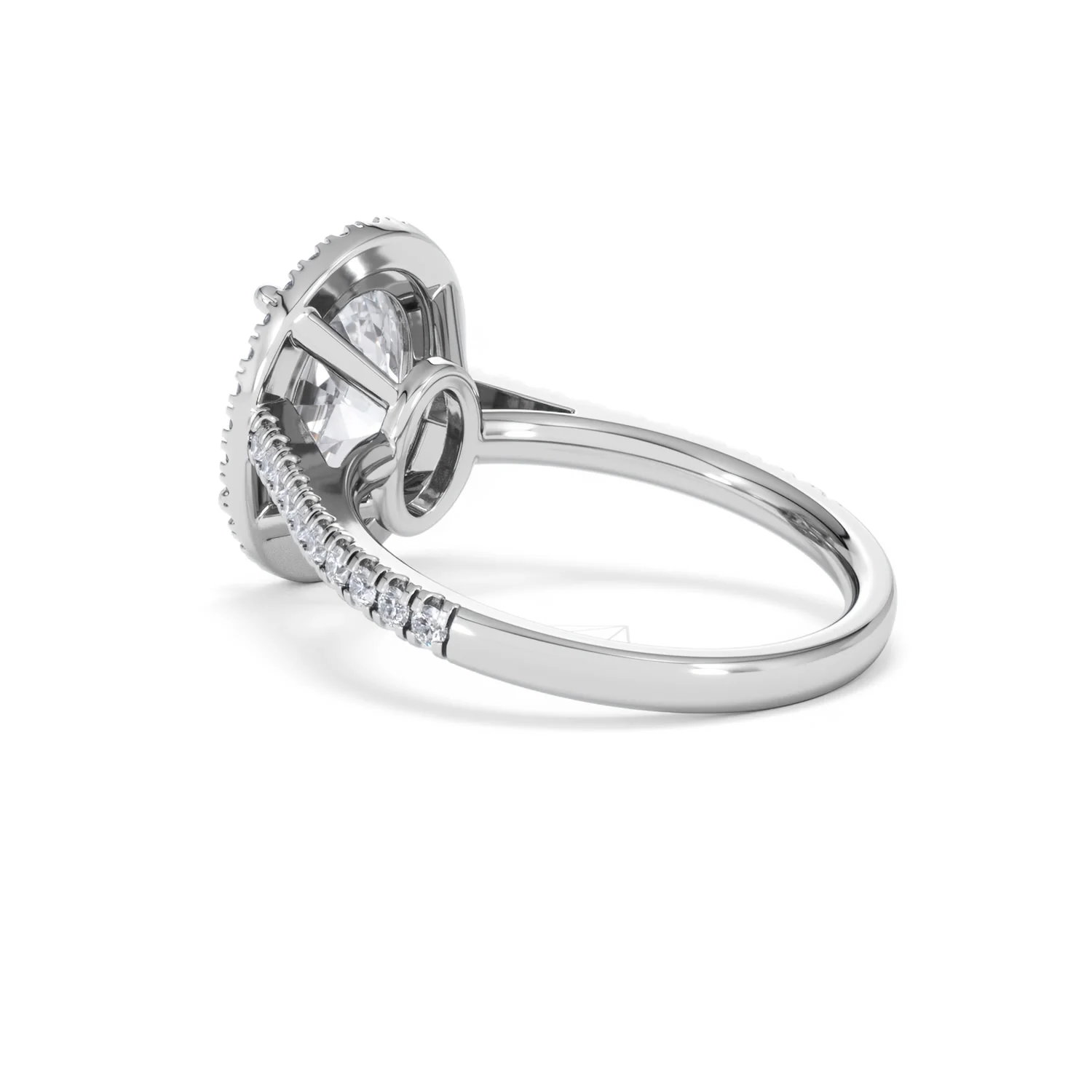 Georgina 3.50ct Lab Diamond Oval Cut Engagement Ring in 18K White Gold G/VS1 - Image 59