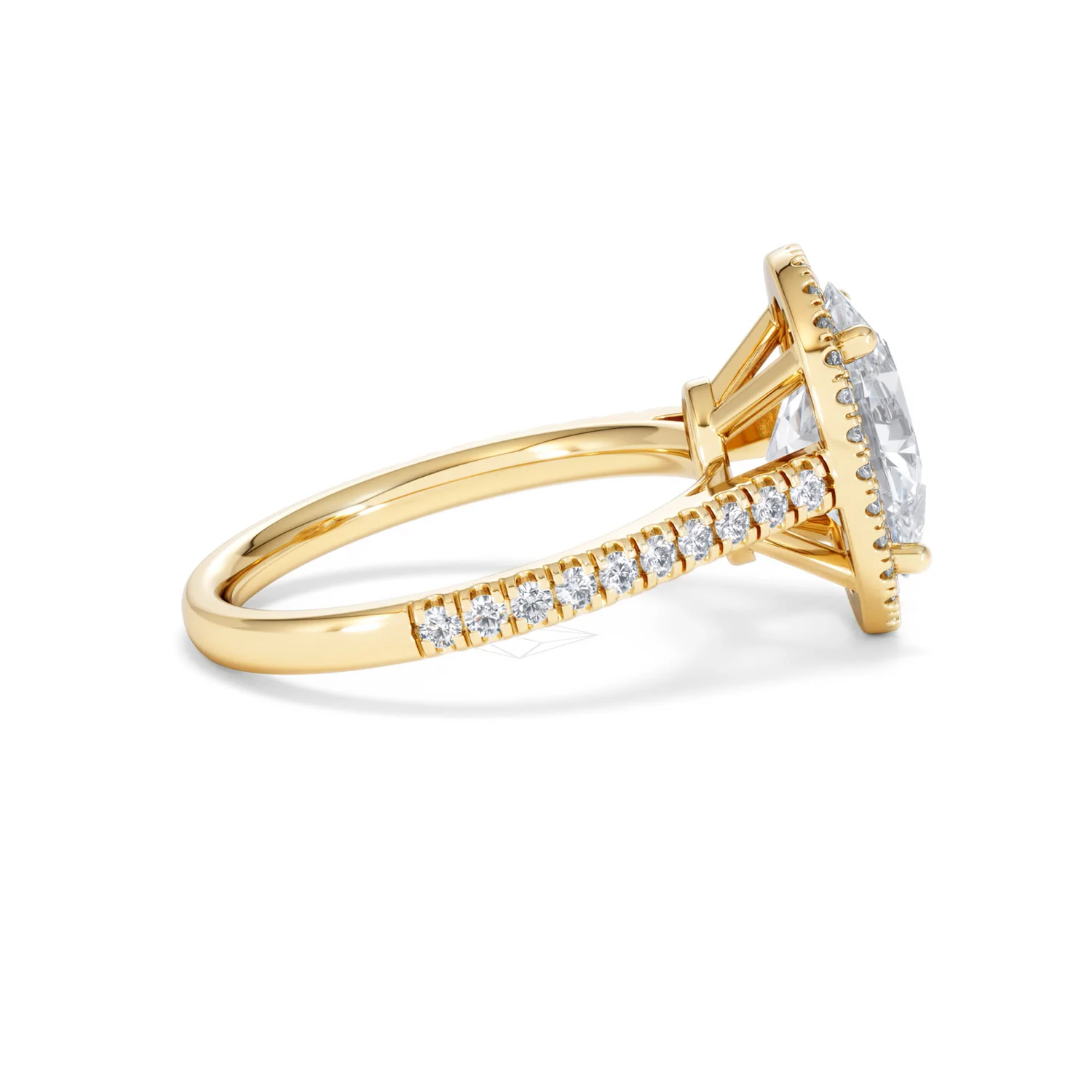 Georgina 3.50ct Lab Diamond Oval Cut Engagement Ring in 18K Yellow Gold G/VS1 - Image 29