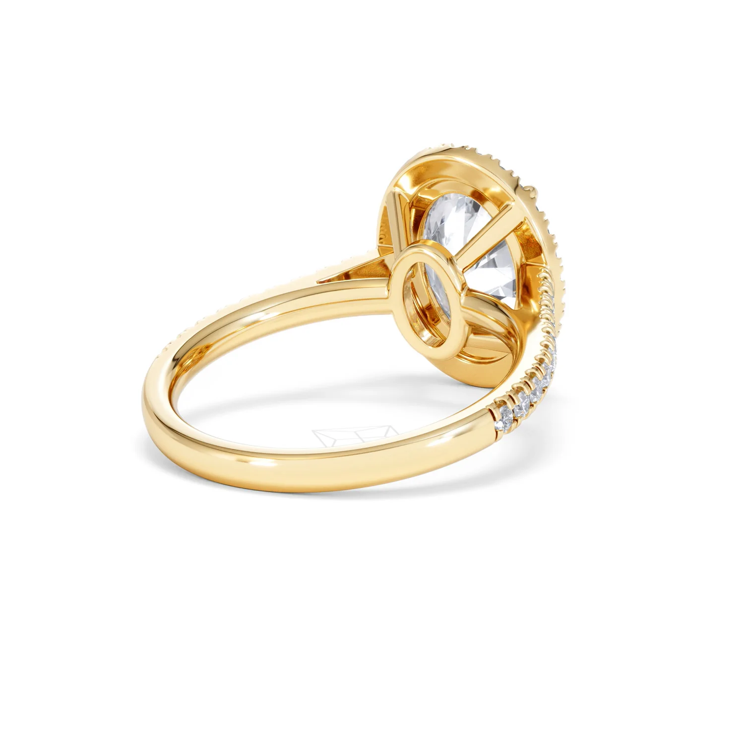 Georgina 3.50ct Lab Diamond Oval Cut Engagement Ring in 18K Yellow Gold G/VS1 - Image 41