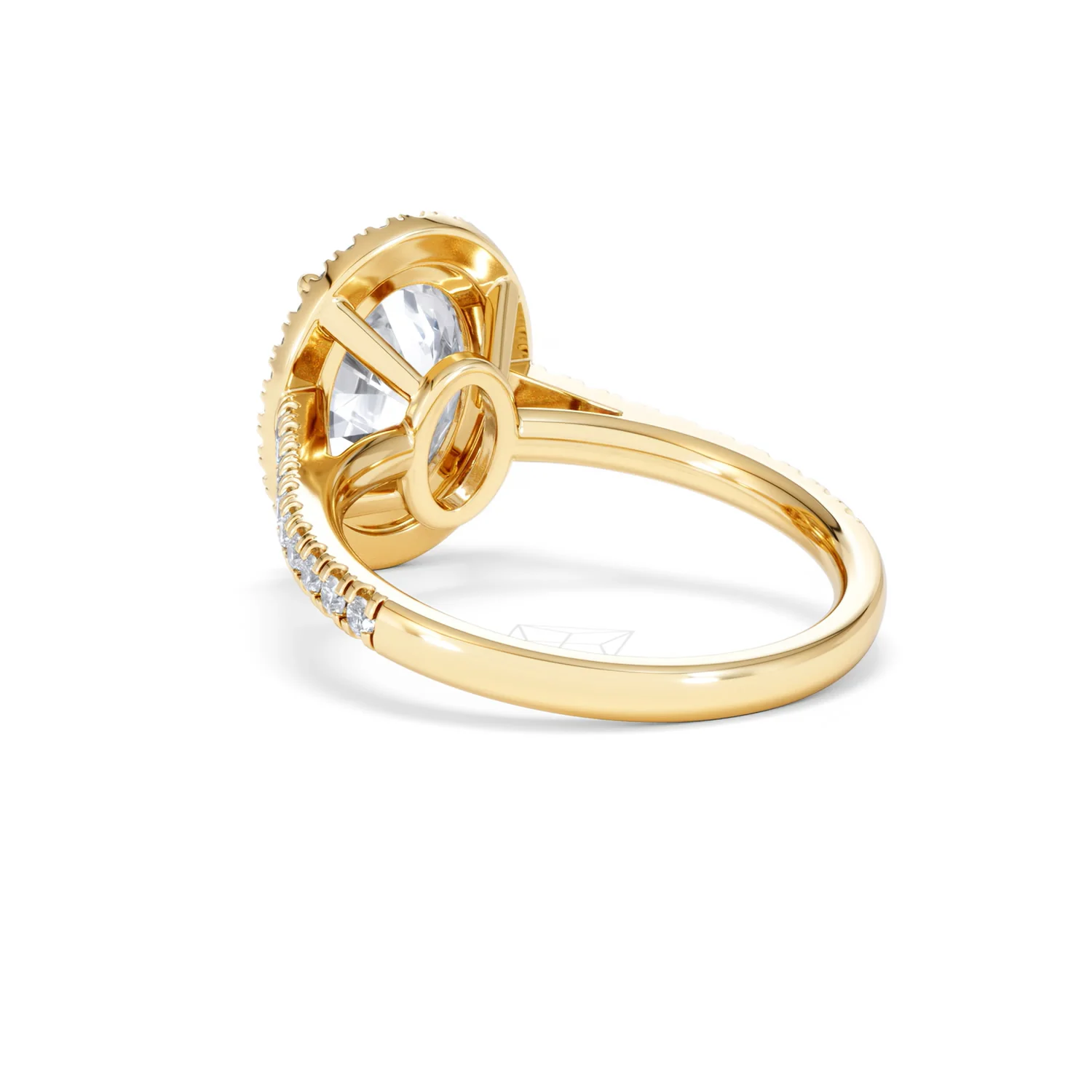 Georgina 3.50ct Lab Diamond Oval Cut Engagement Ring in 18K Yellow Gold G/VS1 - Image 55
