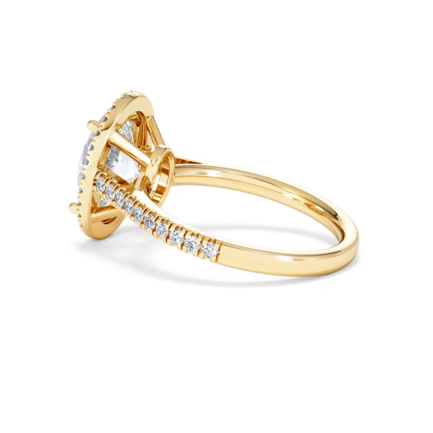 Georgina 3.50ct Lab Diamond Oval Cut Engagement Ring in 18K Yellow Gold G/VS1 - Image 62