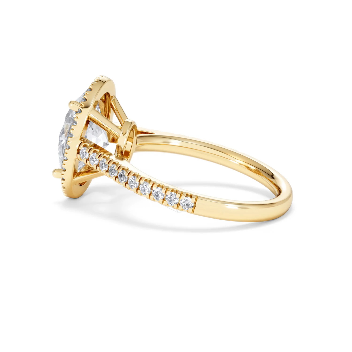 Georgina 3.50ct Lab Diamond Oval Cut Engagement Ring in 18K Yellow Gold G/VS1 - Image 64
