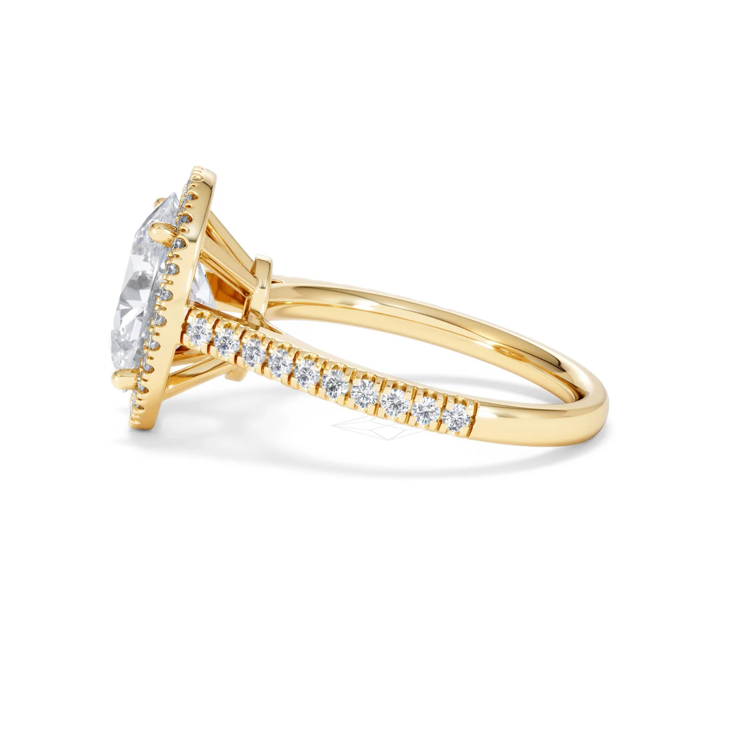 Georgina 3.50ct Lab Diamond Oval Cut Engagement Ring in 18K Yellow Gold G/VS1 - Image 68