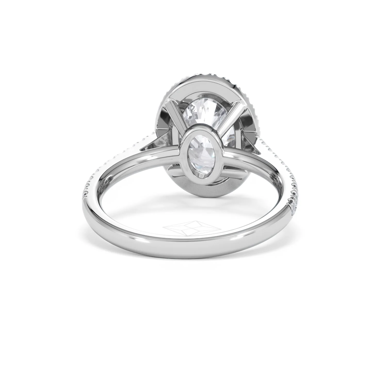 Georgina 3.50ct Lab Diamond Oval Cut Engagement Ring in Platinum G/VS1 - Image 47