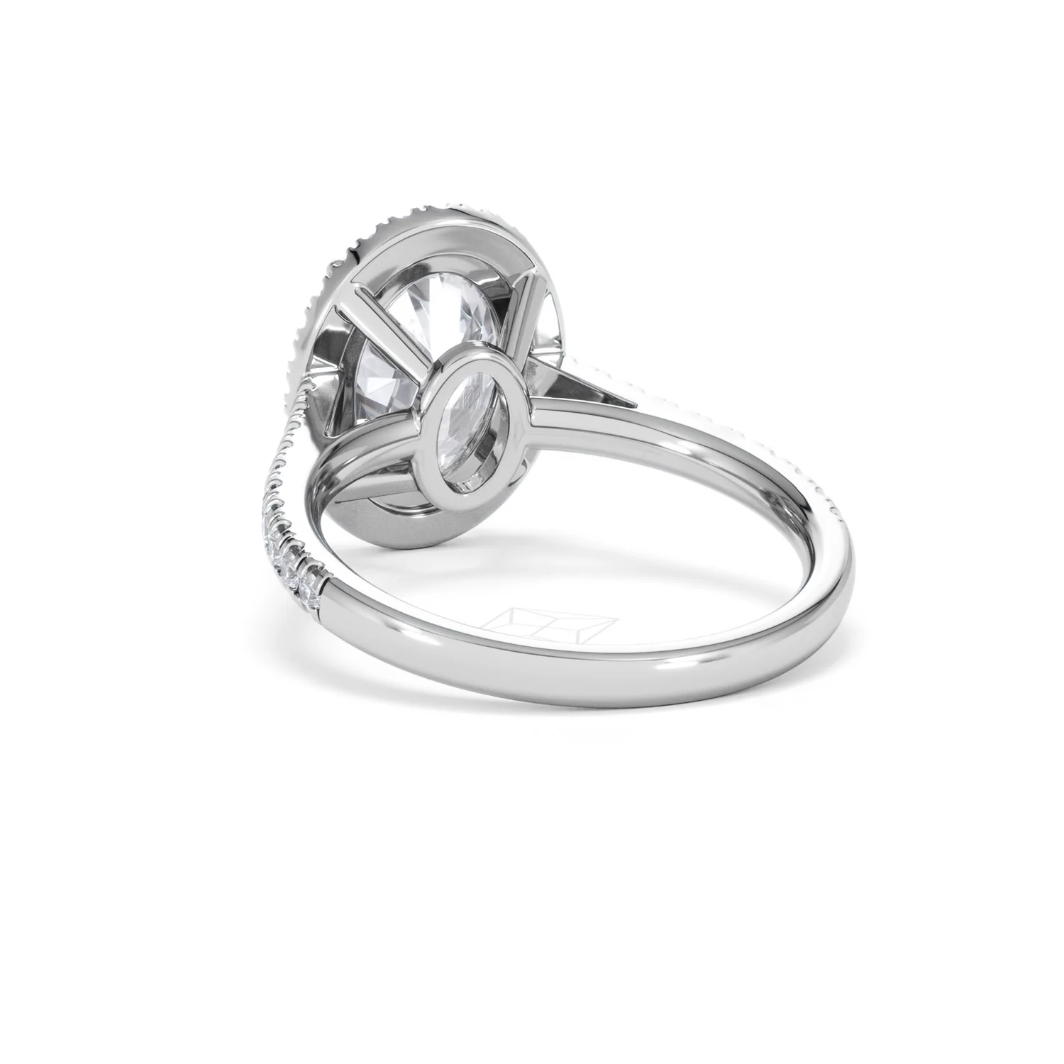 Georgina 3.50ct Lab Diamond Oval Cut Engagement Ring in Platinum G/VS1 - Image 54