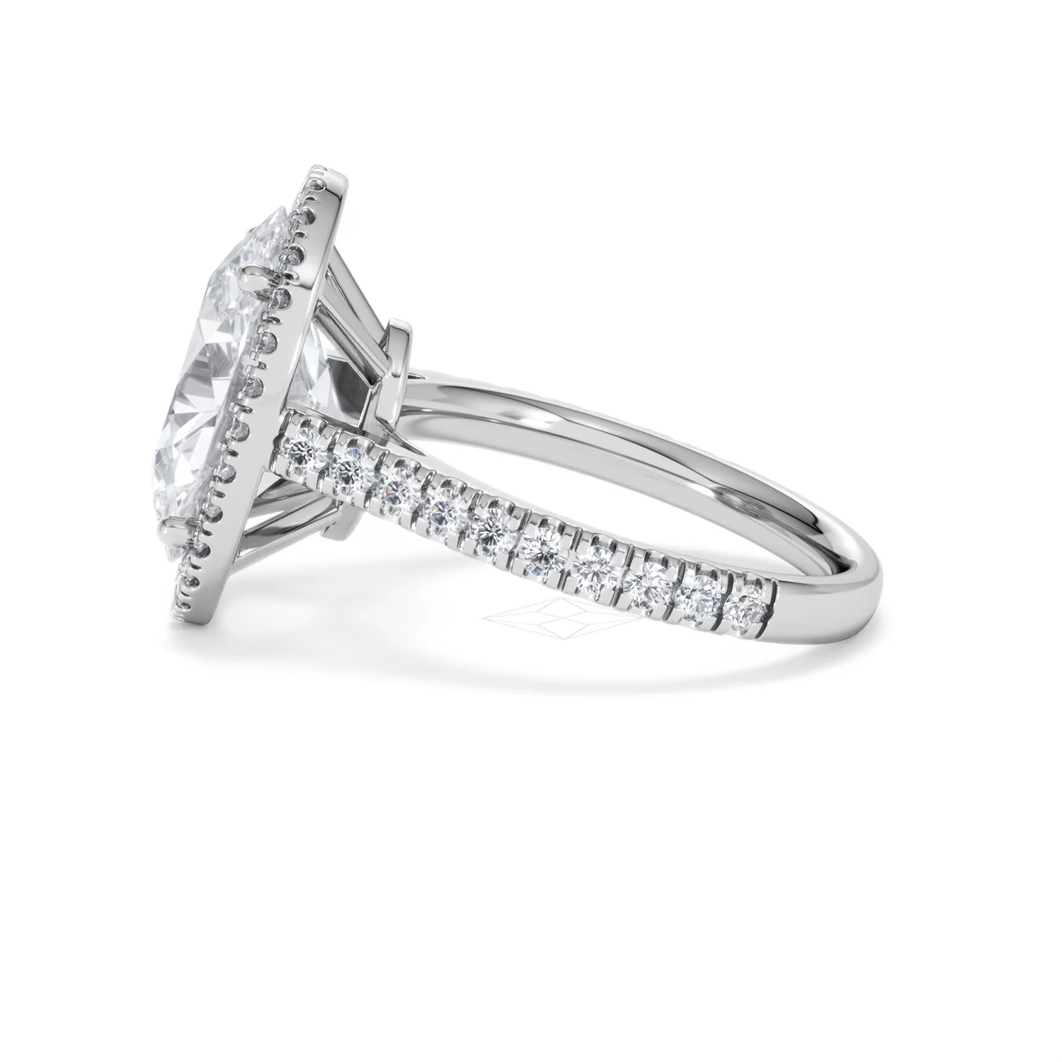 Georgina 5.70ct Lab Diamond Oval Cut Engagement Ring in 18K White Gold G/VS1 - Image 69