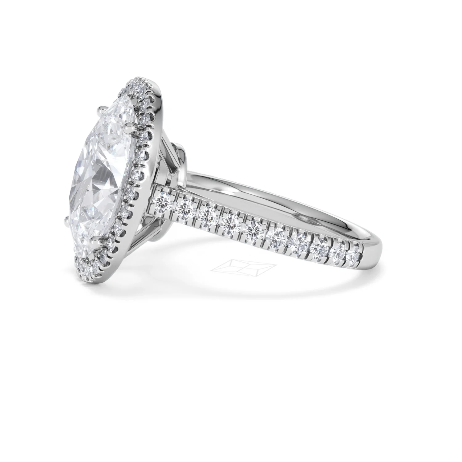 Georgina 5.70ct Lab Diamond Oval Cut Engagement Ring in 18K White Gold G/VS1 - Image 73