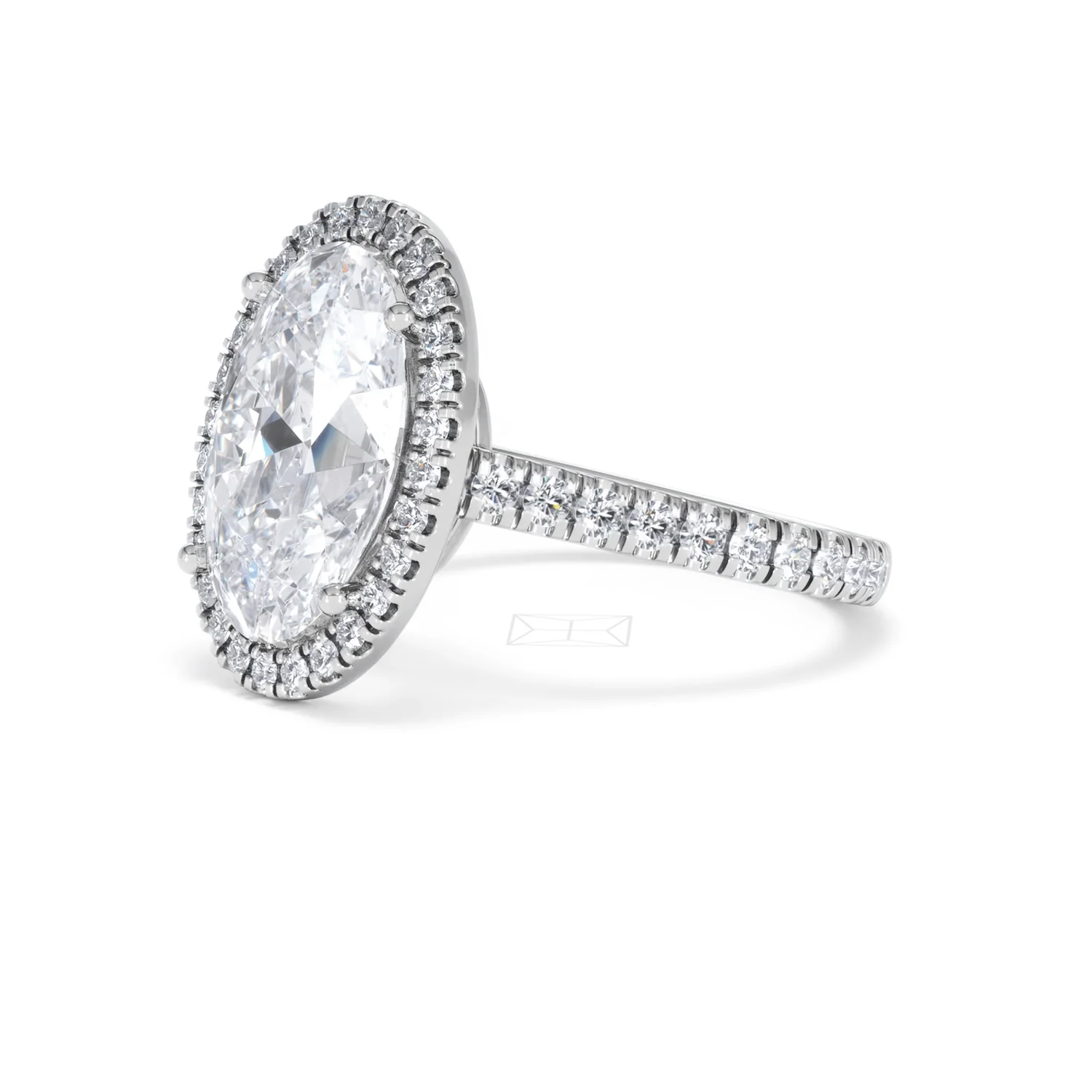 Georgina 5.70ct Lab Diamond Oval Cut Engagement Ring in 18K White Gold G/VS1 - Image 78