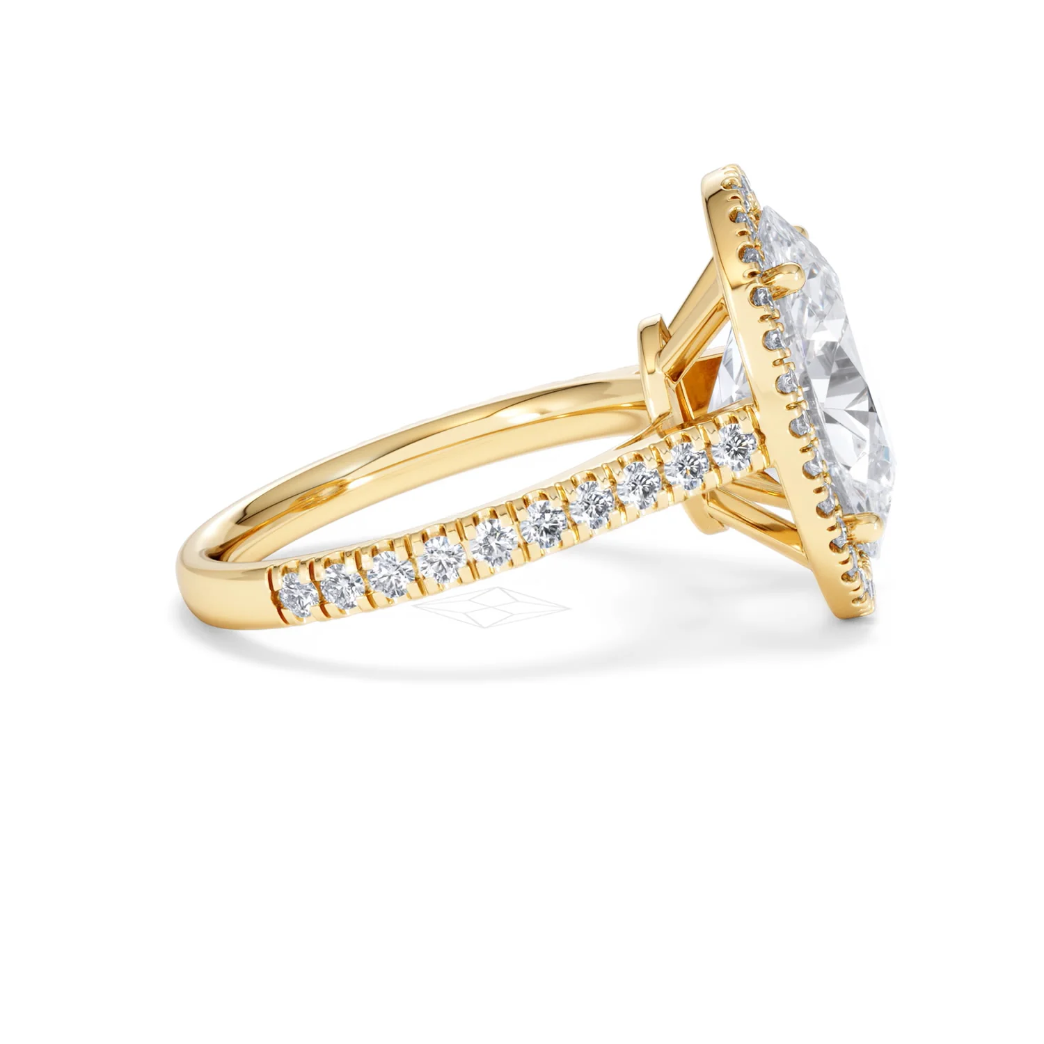 Georgina 5.70ct Lab Diamond Oval Cut Engagement Ring in 18K Yellow Gold G/VS1 - Image 29
