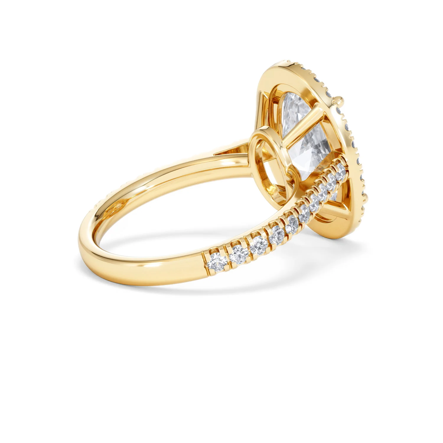 Georgina 5.70ct Lab Diamond Oval Cut Engagement Ring in 18K Yellow Gold G/VS1 - Image 38