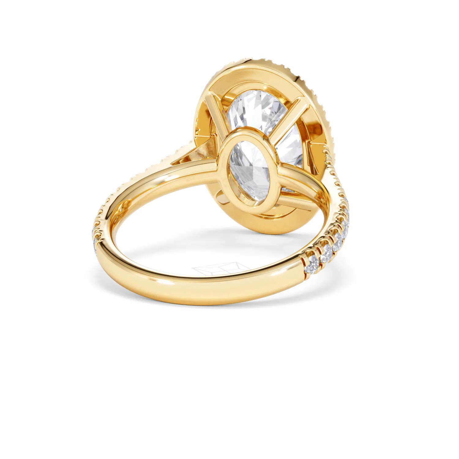 Georgina 5.70ct Lab Diamond Oval Cut Engagement Ring in 18K Yellow Gold G/VS1 - Image 46