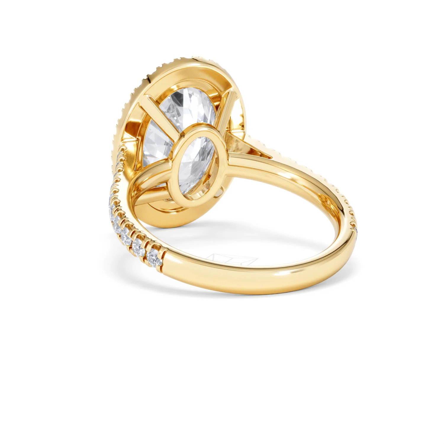 Georgina 5.70ct Lab Diamond Oval Cut Engagement Ring in 18K Yellow Gold G/VS1 - Image 55