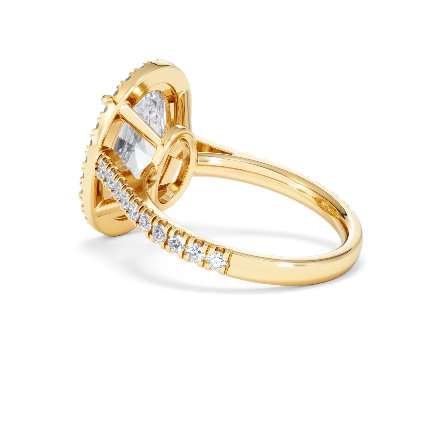 Georgina 5.70ct Lab Diamond Oval Cut Engagement Ring in 18K Yellow Gold G/VS1 - Image 61