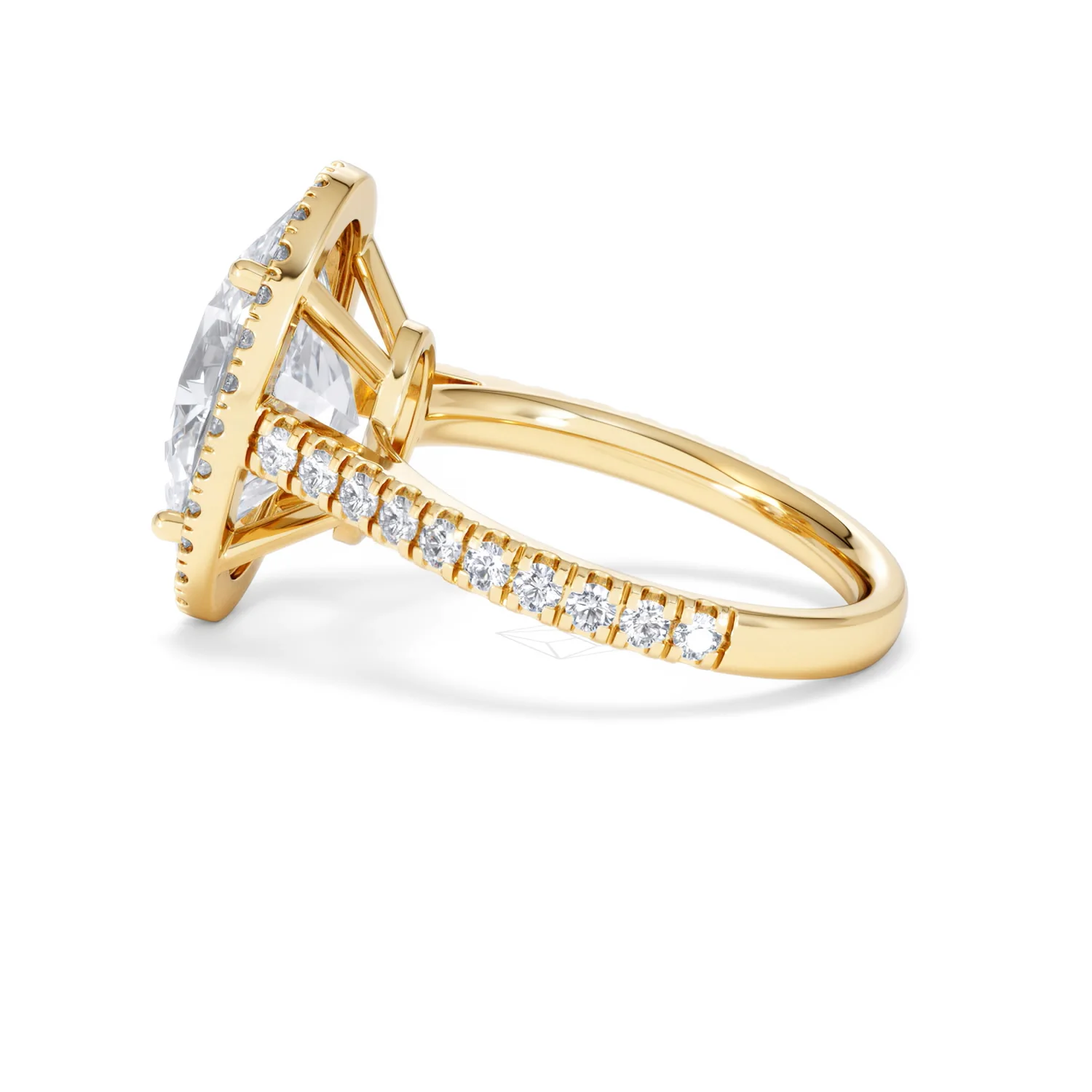 Georgina 5.70ct Lab Diamond Oval Cut Engagement Ring in 18K Yellow Gold G/VS1 - Image 67