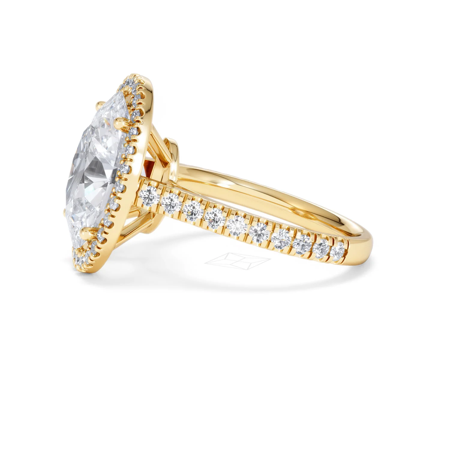 Georgina 5.70ct Lab Diamond Oval Cut Engagement Ring in 18K Yellow Gold G/VS1 - Image 73