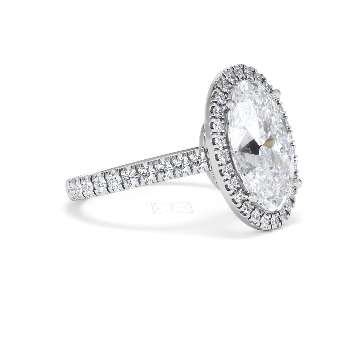 Georgina 5.70ct Lab Diamond Oval Cut Engagement Ring in Platinum G/VS1 - Image 20