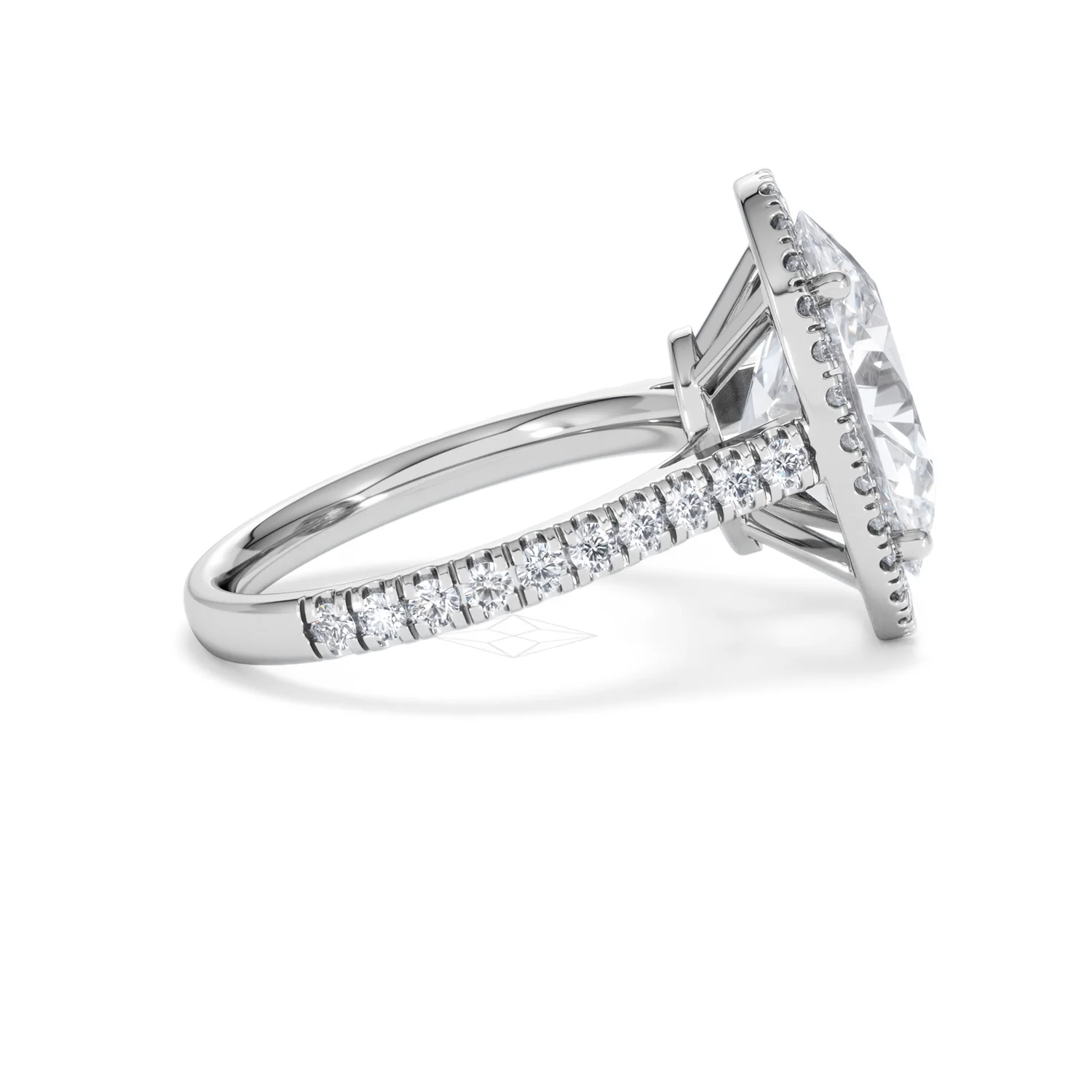 Georgina 5.70ct Lab Diamond Oval Cut Engagement Ring in Platinum G/VS1 - Image 29