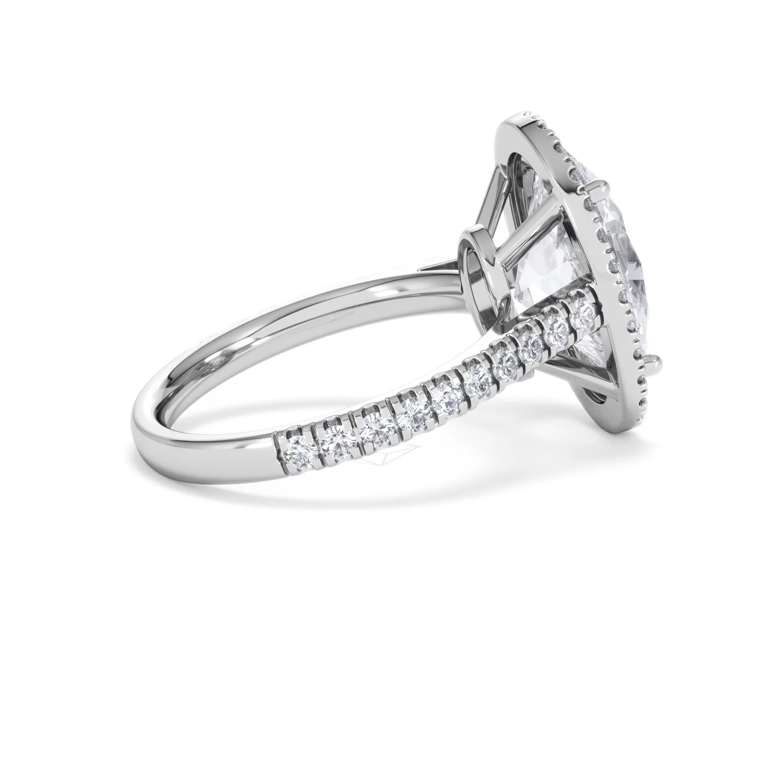 Georgina 5.70ct Lab Diamond Oval Cut Engagement Ring in Platinum G/VS1 - Image 33