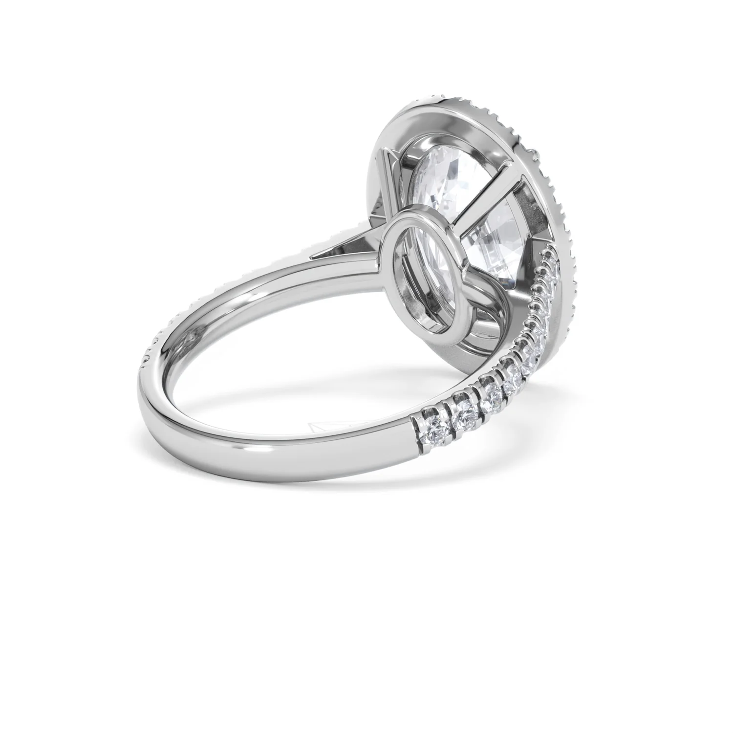 Georgina 5.70ct Lab Diamond Oval Cut Engagement Ring in Platinum G/VS1 - Image 41