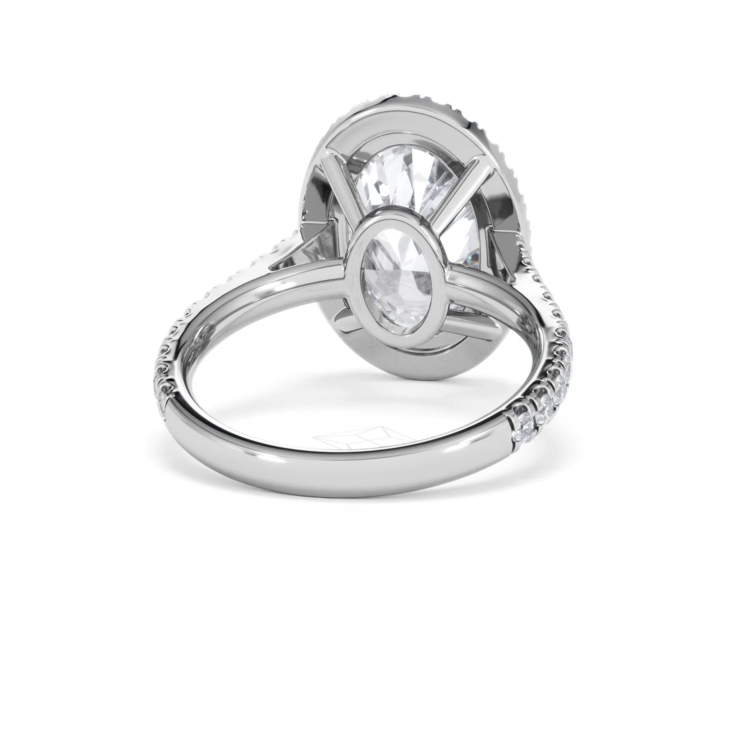Georgina 5.70ct Lab Diamond Oval Cut Engagement Ring in Platinum G/VS1 - Image 46