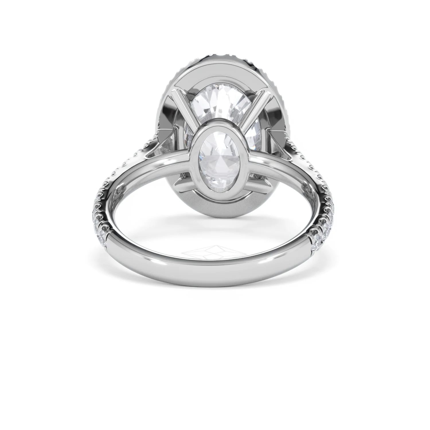 Georgina 5.70ct Lab Diamond Oval Cut Engagement Ring in Platinum G/VS1 - Image 48